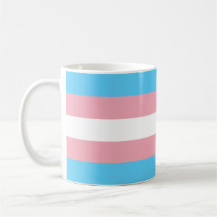 Taza De Café Café Mug con bandera transgénero