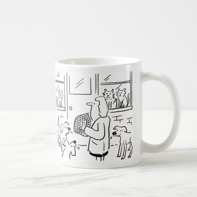 Taza De Café Café Mug con Ilustracion veterinario (Derecha)