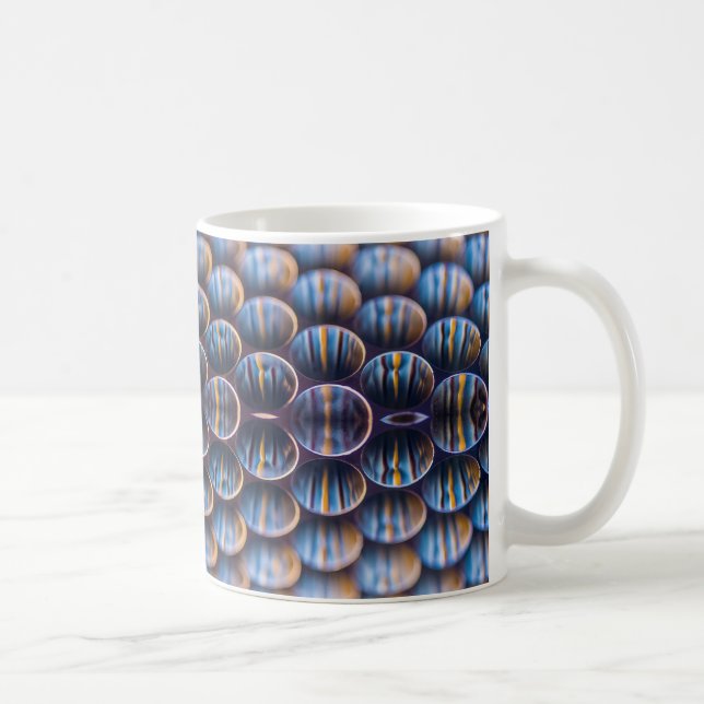 Taza De Café Café Mug con imagen futurista de Honeycomb (Derecha)