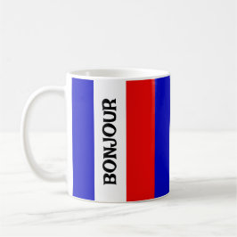 Taza De Café Café Mug de diseño de bandera francesa