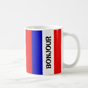 Taza De Café Café Mug de diseño de bandera francesa