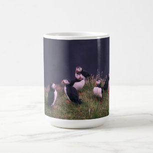 Taza De Café Café Mug de los Puffins del Atlántico