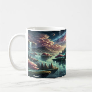 Taza De Café Café Mug del Reino Celeste encantado