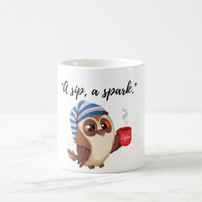 Taza De Café "Café Mug: Empieza fuerte, Sip fuerte" (Centro)