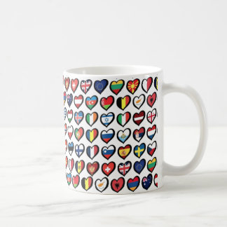 Taza De Café Café Mug Eurovisión Banderas Café Acento Mug 11oz