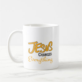 Taza De Café Café Mug "Jesús cambia todo"