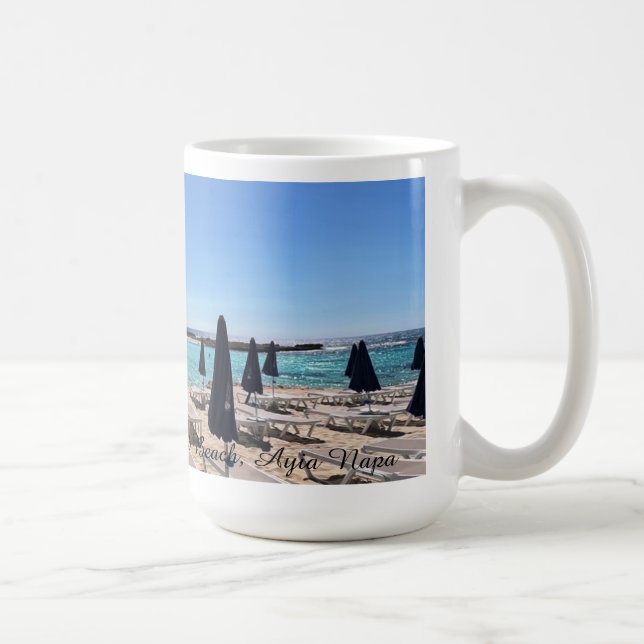 Taza De Café Café Mug (Nissi Beach1) (Derecha)