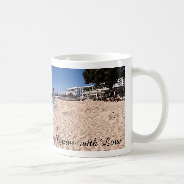 Taza De Café Café Mug (Nissi Beach3) (Derecha)