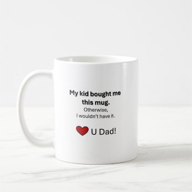 Taza De Café Café Mug para papá. (Izquierda)