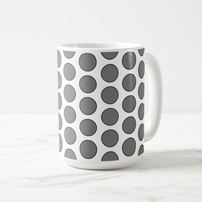 Taza De Café Café Mug-Polka Dots Coffee Mug (Anverso derecho)
