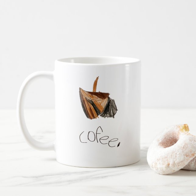 Taza De Café Café. Mug - Roasters de Rock Rojo (Con donut)