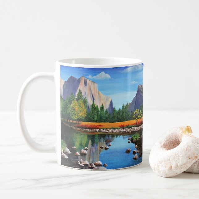 Taza De Café Café Mug - Valle Yosemite (Con donut)
