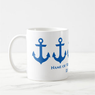 Taza De Café Café Nautical Personalizado