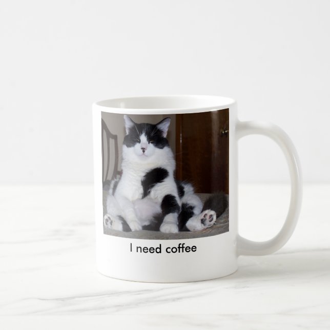 Taza De Café Café, necesito el café (Derecha)