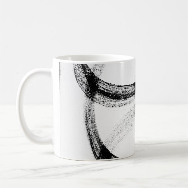 Taza De Café Café negro y blanco Mug moderno (Izquierda)