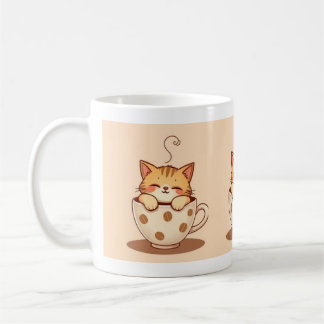 Taza De Café Café o té de tazón de gato lindo