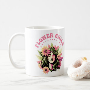 Taza De Café Café para niños de flores
