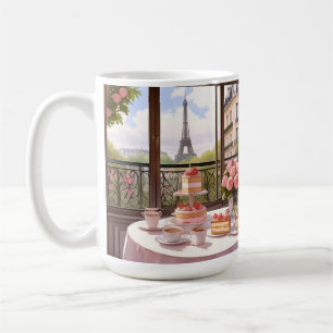Taza De Café Cafe Paris Patisserie Dessert Cake Shop