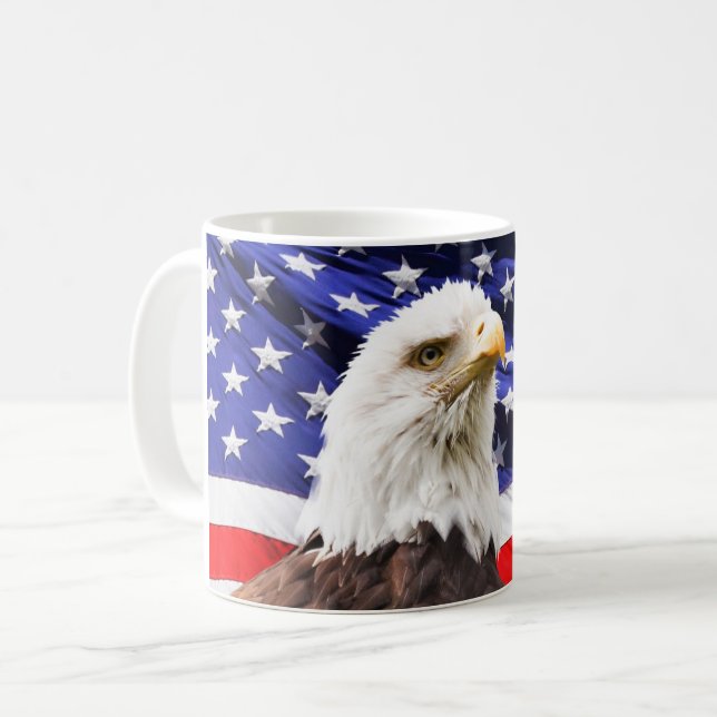 Taza De Café Café Patriótico Mug (Anverso izquierdo)