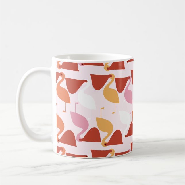 Taza De Café Café Pelicano Cute Mug (Izquierda)