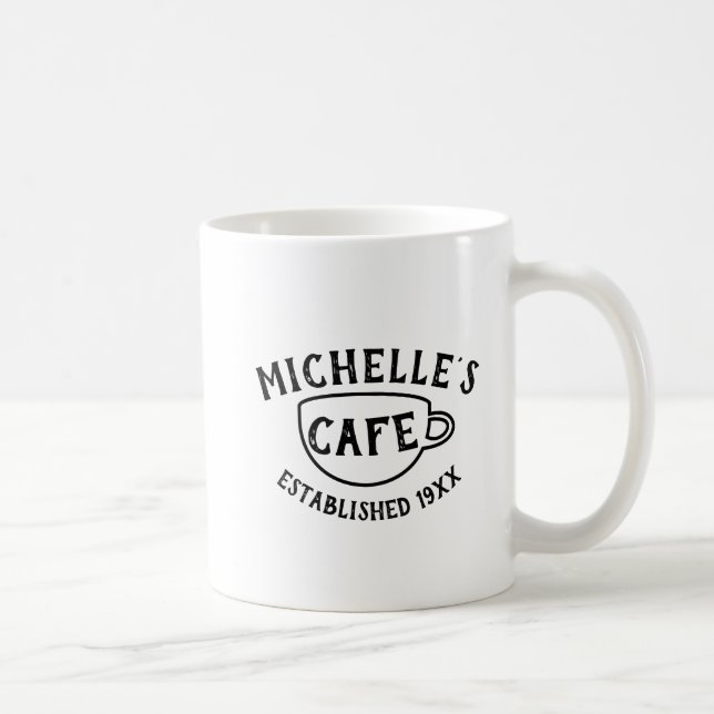Taza De Café Cafe personalizado (Derecha)
