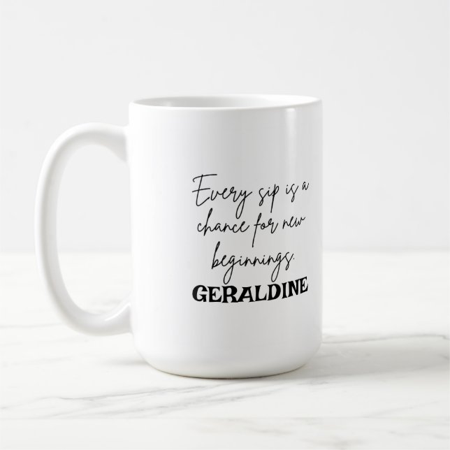 Taza De Café Café personalizado con diseño moderno (Izquierda)