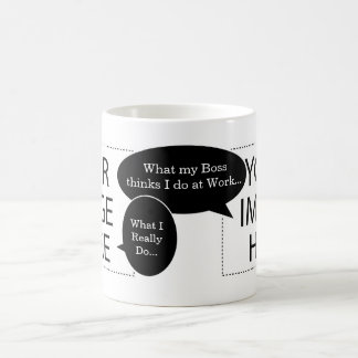 Taza De Café Café personalizado con dos burbujas de discursos