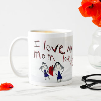 Taza De Café Café personalizado con el arte de su hijo
