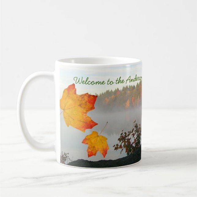 Taza De Café Café personalizado de la casa del lago (Izquierda)