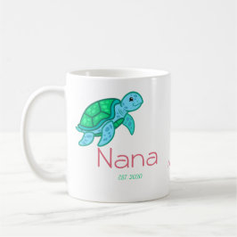 Taza De Café Café personalizado de tortuga marina Nana
