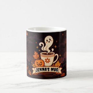 Taza De Café Café Personalizado Fantasma de Otoño