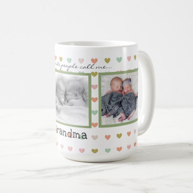 Taza De Café Café personalizado para abuelas (Anverso derecho)