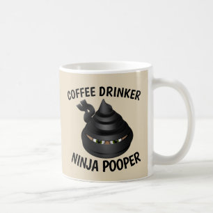 TAZA DE CAFÉ CAFÉ POOP NINJA POOPER MUGS