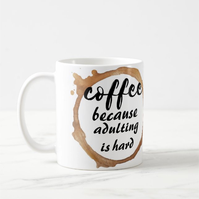 Taza De Café Café porque adular es difícil (Izquierda)