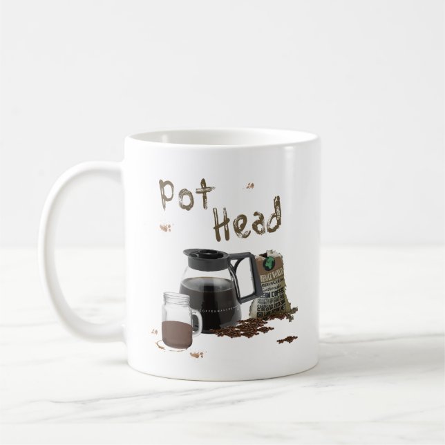 Taza De Café Café Pot Head (Izquierda)