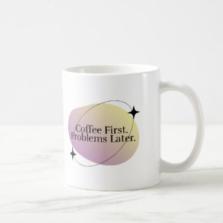 Taza De Café "Café primero", manipulación Minimalista - Motivac