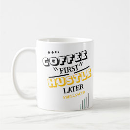 Taza De Café Café primero rizado después Coffee Mug independien