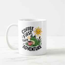 Taza De Café Café primero y después Aventura - Esposa Divertida