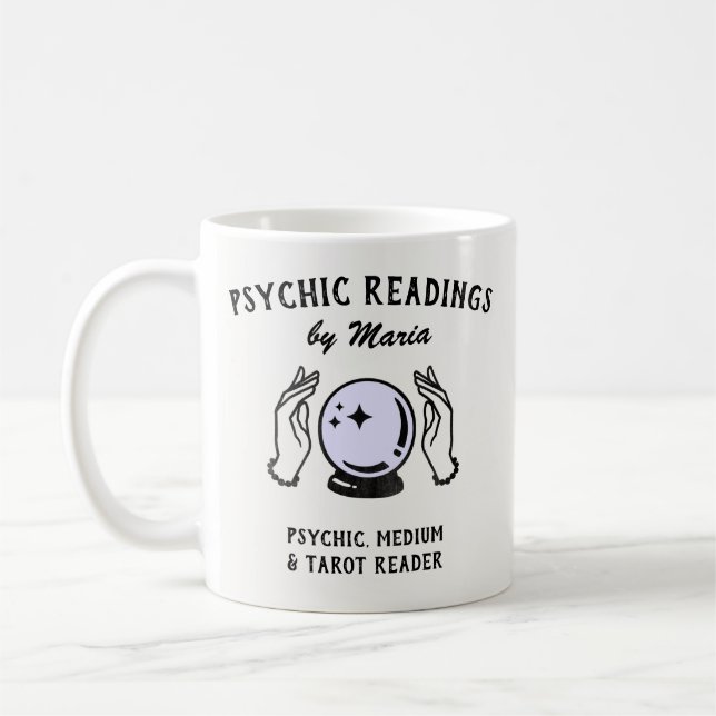Taza De Café Café Psíquico Medio Crystal Ball Mug (Izquierda)