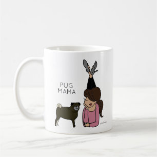 Taza De Café Café Pug Mama Mug Personalizado