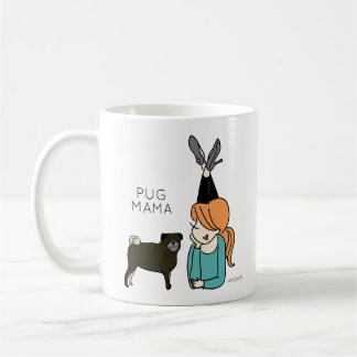 Taza De Café Café Pug Mama Mug Personalizado