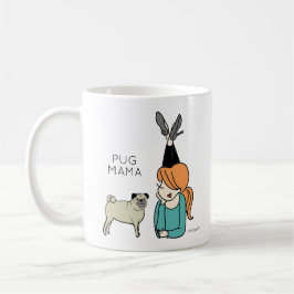 Taza De Café Café Pug Mama Mug Personalizado