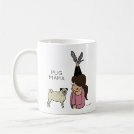 Taza De Café Café Pug Mama Mug Personalizado