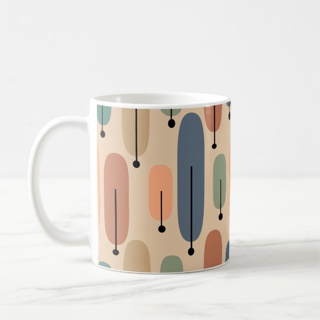 Taza De Café Café retro de árboles atómicos (Izquierda)