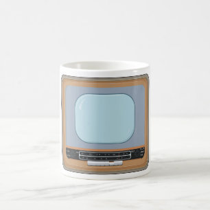 Taza De Café Café retro de televisión de moda antiguo