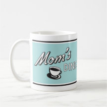 Café Retro Diner Mug - Drinkware de diseño retro