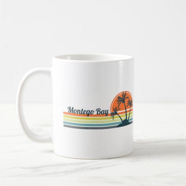 Taza De Café Café Retro Montego Bay Sunset Mug (Izquierda)