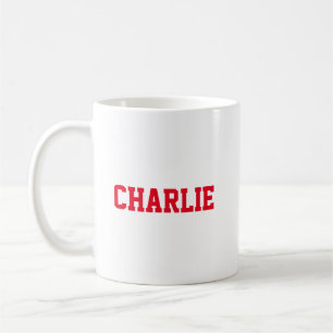 Taza De Café Café rojo y blanco personalizado