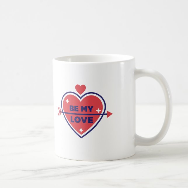 Taza De Café Café romántico "Be my love" (Derecha)