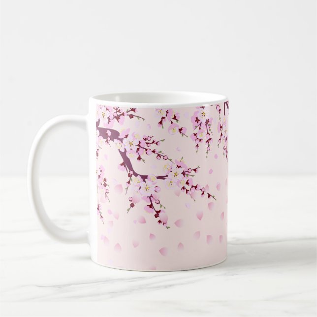Taza De Café Café rosa Mug (Izquierda)